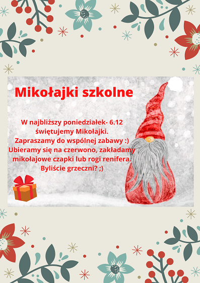 Mikołajki szkolne